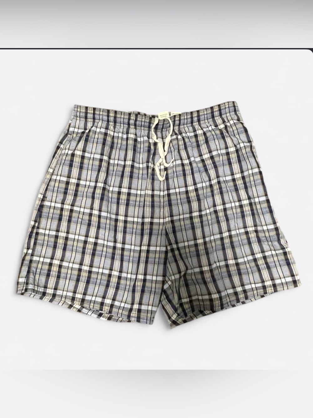 Vintage 90’s Eddie Bauer Plaid Swim Shorts